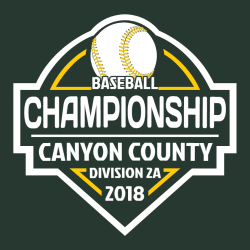 Baseball Championship Canyon County T-Shirt Design - 2569