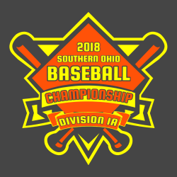 Southern Ohio Baseball Championship T-Shirt Design - 2578