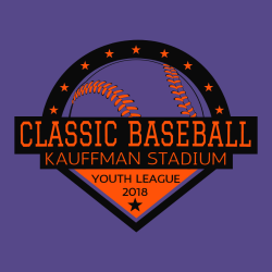 Classic Baseball Youth League T-Shirt Design - 2671