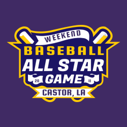 Baseball All Star Castor, La T-Shirt Design - 2446