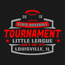 State Baseball Tournament Louisville, Il T-Shirt Design - 2447