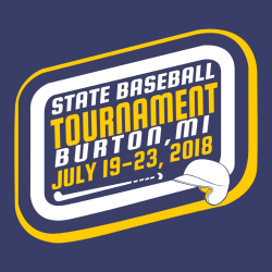State Baseball Tournament Burton T-Shirt Design - 2448