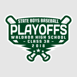 State Boys Baseball Playoffs T-Shirt Design - 2449
