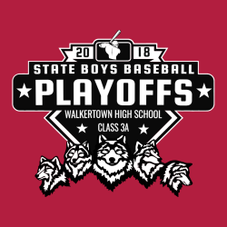 State Boys Baseball Playoffs T-Shirt Design - 2451