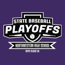 State Baseball Playoffs T-Shirt Design - 2452