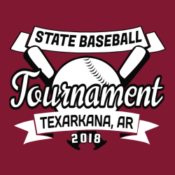 State Baseball Tournament Texarkana, Ar T-Shirt Design - 2433