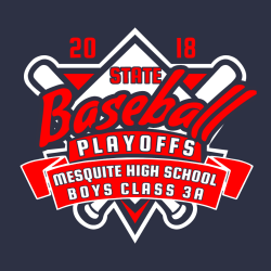 State Baseball Playoffs T-Shirt Design - 2431