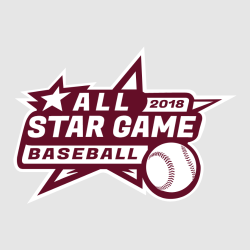 All Star Game Baseball T-Shirt Design - 2459