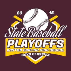 State Baseball Playoffs T-Shirt Design - 2436