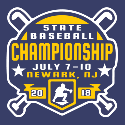 Baseball Championship State Newark, Nj T-Shirt Design - 2467