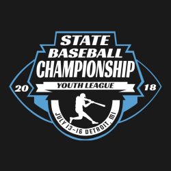 State Baseball Championship Detroit T-Shirt Design - 2470