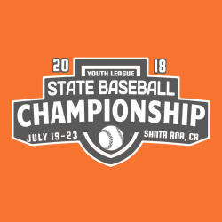 State Baseball Championship Santa Ana, Ca T-Shirt Design - 2476