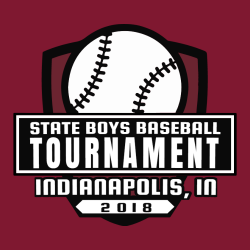 State Boys Baseball Tournament Indianapolis, In T-Shirt Design - 2441