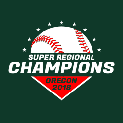 Super Regional Champions Oregon T-Shirt Design - 2599