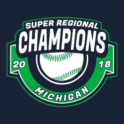 Super Regional Champions Michigan T-Shirt Design - 2598