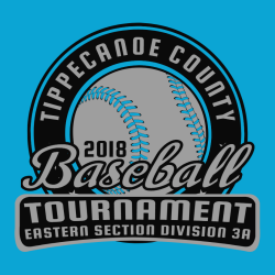 Tippecanoe County Baseball Tournament T-Shirt Design - 2582