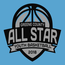Greene County All Star Youth Basketball - Basketball T-shirt Design T-Shirt Design - 2621