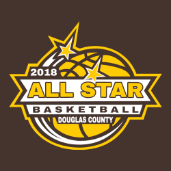 All Star Basketball Douglas County - Basketball T-shirt Design T-Shirt Design - 2626