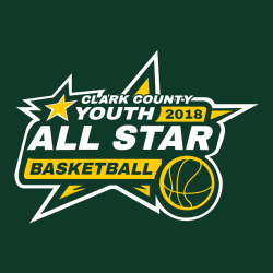 Youth All Star Basketball Clark County - Basketball T-shirt Design T-Shirt Design - 2629