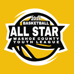 Basketball All Star Washoe County Youth League - Basketball T-shirt Design T-Shirt Design - 2630