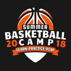 Summer Basketball Camp - Basketball T-shirt Design T-Shirt Design - 2655