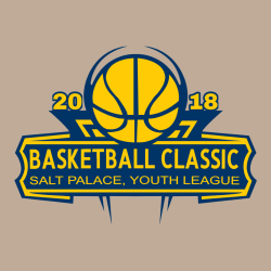 Basketball Classic Youth League - Basketball T-shirt Design T-Shirt Design - 2687