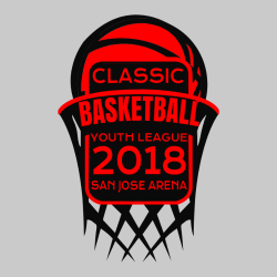Classic Basketball Youth League  - Basketball T-shirt Design T-Shirt Design - 2688