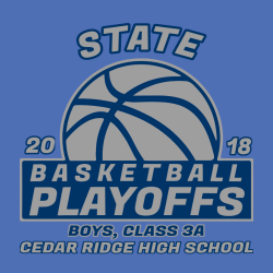 State Basketball Playoffs - Basketball T-shirt Design T-Shirt Design - 2338