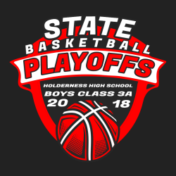 State Basketball Playoffs - Basketball T-shirt Design T-Shirt Design - 2329