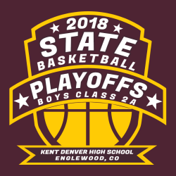 State Basketball Playoffs - Basketball T-shirt Design T-Shirt Design - 2349