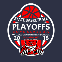 State Basketball Playoffs - Basketball T-shirt Design T-Shirt Design - 2350
