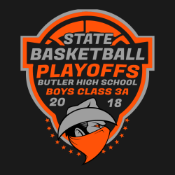 State Playoffs Basketball - Basketball T-shirt Design T-Shirt Design - 2376