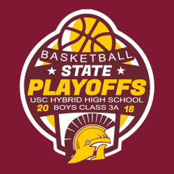 State Basketball Playoffs - Basketball T-shirt Design T-Shirt Design - 2384
