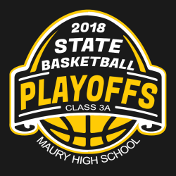 State Basketball Playoffs - Basketball T-shirt Design T-Shirt Design - 2386