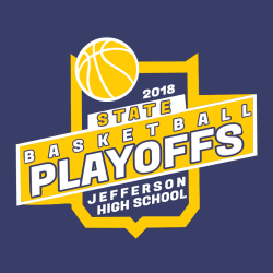 State Basketball Playoffs - Basketball T-shirt Design T-Shirt Design - 2337