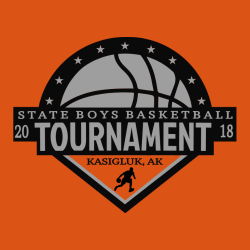 State Boys Basketball Tournament Kasigluk, Ak - Basketball T-shirt Design T-Shirt Design - 2602