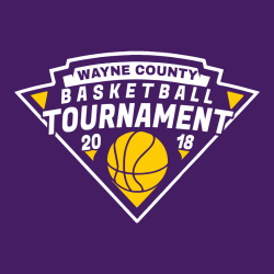 Wayne County Basketball Tournament  - Basketball T-shirt Design T-Shirt Design - 2610