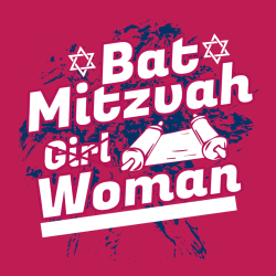 Mitzvah Girl Bat Woman - Bar Mitzvah / Bat Mitzvah T-shirt Design T-Shirt Design - 3783