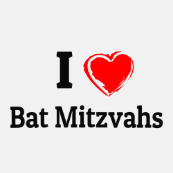 I Love Bat Mitzvahs - Bar Mitzvah / Bat Mitzvah T-shirt Design T-Shirt Design - 3786