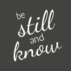 Still Know And Be - Christian T-shirt Design T-Shirt Design - 3915