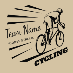 Cycling Team Name Riding Strong - Biking T-shirt Design T-Shirt Design - 4110