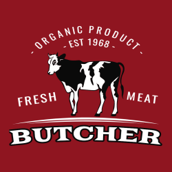 Organic Product Est 1968 - Butcher Fresh Meat - Butcher T-shirt Design T-Shirt Design - 3289