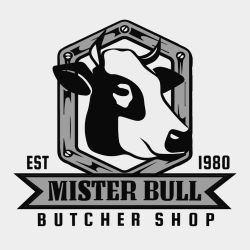 Butcher Shop Mister Bull - Butcher T-shirt Design T-Shirt Design - 3288