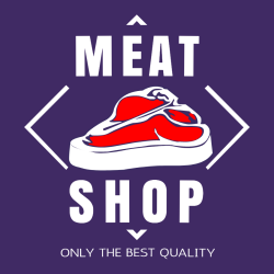 Meat Shop Only The Best Quality - Butcher T-shirt Design T-Shirt Design - 3296