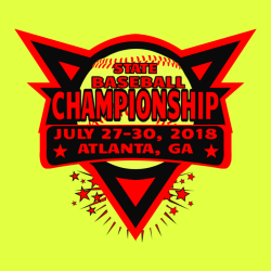 Championship State Baseball Atlanta, Ga T-Shirt Design - 2474