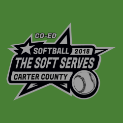 Co-ed Softball The Soft Serves Carter County - Co-ed Softball T-shirt Design T-Shirt Design - 2812