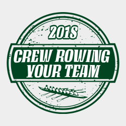 Crew Rowing Team - Crew Rowing T-shirt Design T-Shirt Design - 3269