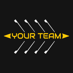 Your Team - Crew Rowing T-shirt Design T-Shirt Design - 3271