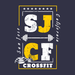 California San Jose Crossfit - Workout T-shirt Design T-Shirt Design - 4299