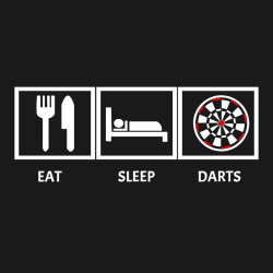 Eat Sleep Darts - Darts T-shirt Design T-Shirt Design - 3117
